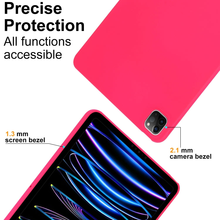 For iPad Air 11 2024 Oil Spray Skin-friendly TPU Tablet Case(Rose Red) - iPad Air 11 2024 Cases by PMC TechLife | Online Shopping South Africa | PMC TechLife | Buy Now Pay Later Mobicred