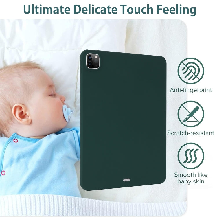 For iPad Air 11 2024 Oil Spray Skin-friendly TPU Tablet Case(Deep Green) - iPad Air 11 2024 Cases by PMC TechLife | Online Shopping South Africa | PMC TechLife | Buy Now Pay Later Mobicred