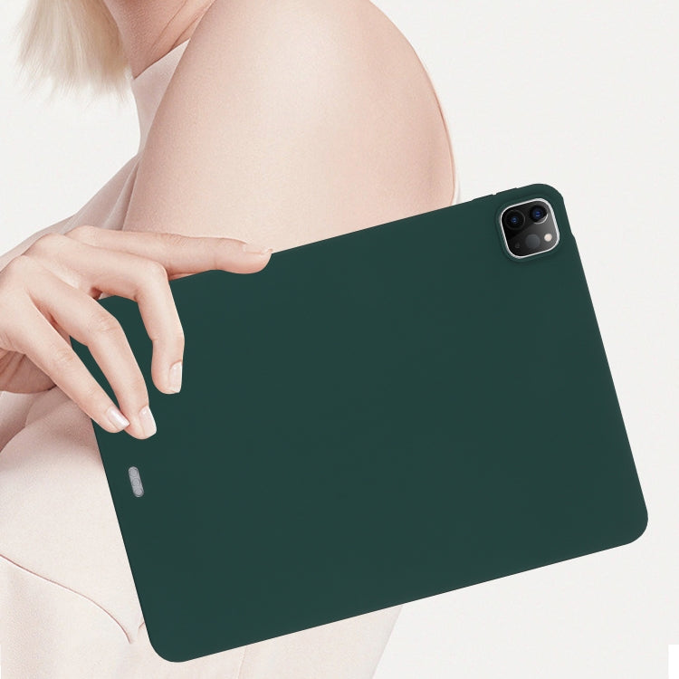 For iPad Air 11 2024 Oil Spray Skin-friendly TPU Tablet Case(Deep Green) - iPad Air 11 2024 Cases by PMC TechLife | Online Shopping South Africa | PMC TechLife | Buy Now Pay Later Mobicred