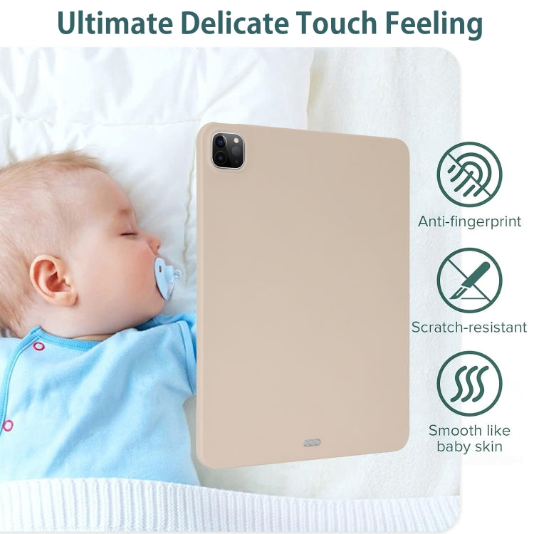 For iPad Air 11 2024 / 2025 Oil Spray Skin-friendly TPU Tablet Case(Milk White) - iPad Air 11 2025 / 2024 Cases by PMC TechLife | Online Shopping South Africa | PMC TechLife | Buy Now Pay Later Mobicred