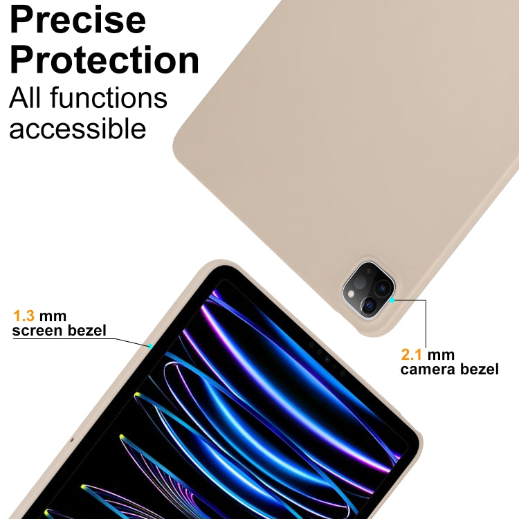 For iPad Air 11 2024 / 2025 Oil Spray Skin-friendly TPU Tablet Case(Milk White) - iPad Air 11 2025 / 2024 Cases by PMC TechLife | Online Shopping South Africa | PMC TechLife | Buy Now Pay Later Mobicred