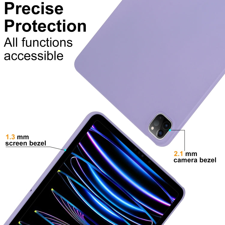 For iPad Air 11 2024 / 2025 Oil Spray Skin-friendly TPU Tablet Case(Purple) - iPad Air 11 2025 / 2024 Cases by PMC TechLife | Online Shopping South Africa | PMC TechLife | Buy Now Pay Later Mobicred