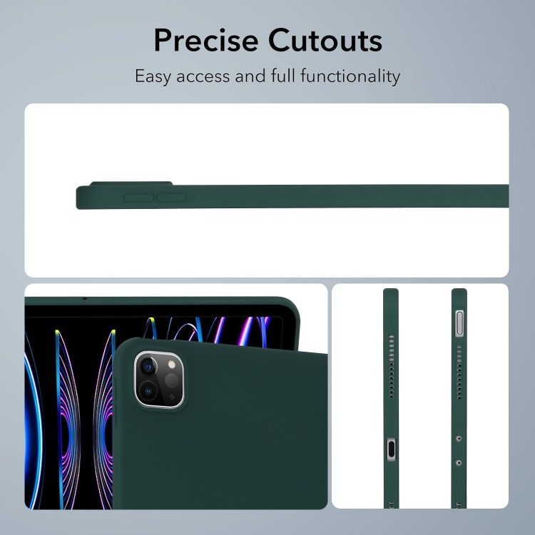 For iPad Air 13 2024 Oil Spray Skin-friendly TPU Tablet Case(Deep Green) - iPad Air 13 2024 Cases by PMC TechLife | Online Shopping South Africa | PMC TechLife | Buy Now Pay Later Mobicred