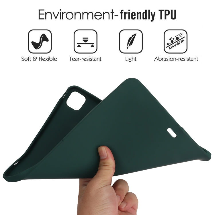 For iPad Air 13 2024 Oil Spray Skin-friendly TPU Tablet Case(Deep Green) - iPad Air 13 2024 Cases by PMC TechLife | Online Shopping South Africa | PMC TechLife | Buy Now Pay Later Mobicred
