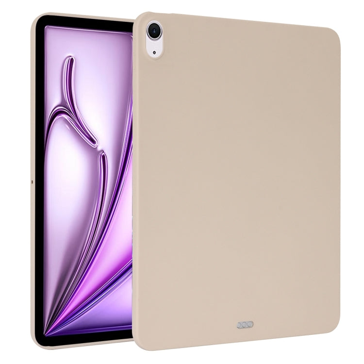 For iPad Air 13 2024 Oil Spray Skin-friendly TPU Tablet Case(Milk White) - iPad Air 13 2024 Cases by PMC TechLife | Online Shopping South Africa | PMC TechLife | Buy Now Pay Later Mobicred