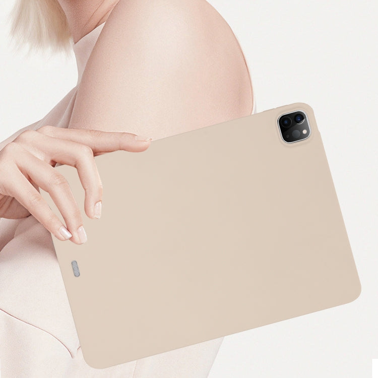 For iPad Pro 11 2024 Oil Spray Skin-friendly TPU Tablet Case(Milk White) - iPad Pro 11 2024 Cases by PMC TechLife | Online Shopping South Africa | PMC TechLife | Buy Now Pay Later Mobicred