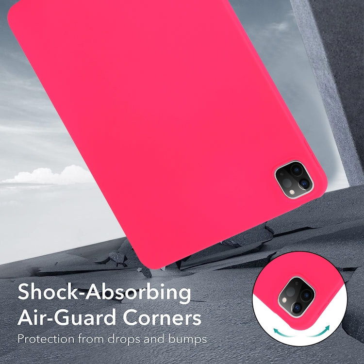 For iPad Pro 13 2024 Oil Spray Skin-friendly TPU Tablet Case(Rose Red) - iPad Pro 13 2024 Cases by PMC TechLife | Online Shopping South Africa | PMC TechLife | Buy Now Pay Later Mobicred