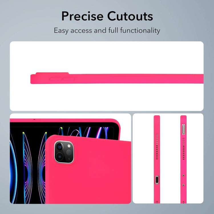 For iPad Pro 13 2024 Oil Spray Skin-friendly TPU Tablet Case(Rose Red) - iPad Pro 13 2024 Cases by PMC TechLife | Online Shopping South Africa | PMC TechLife | Buy Now Pay Later Mobicred