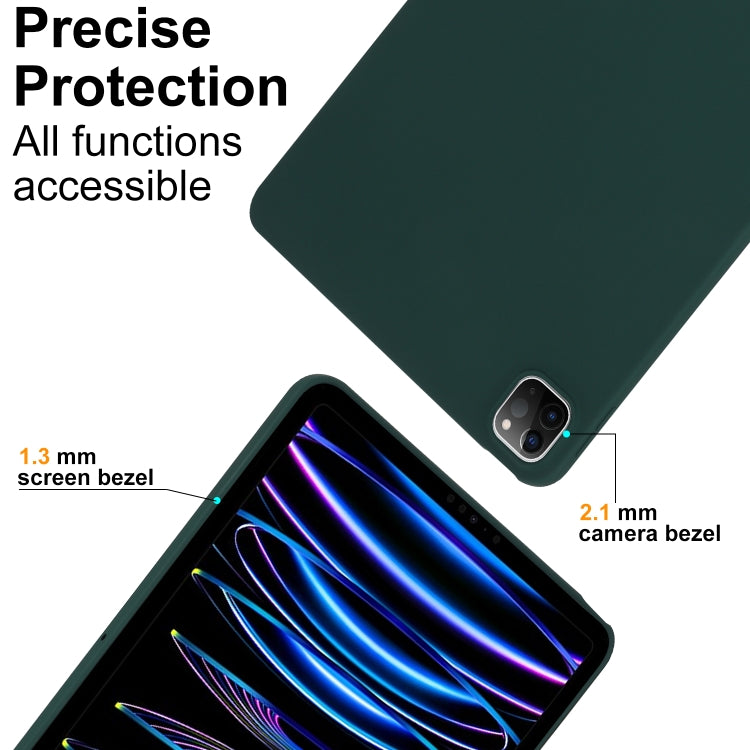 For iPad Pro 13 2024 Oil Spray Skin-friendly TPU Tablet Case(Deep Green) - iPad Pro 13 2024 Cases by PMC TechLife | Online Shopping South Africa | PMC TechLife | Buy Now Pay Later Mobicred