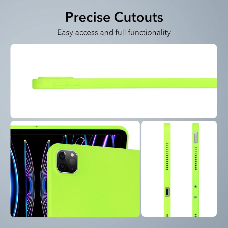 For iPad Pro 13 2024 Oil Spray Skin-friendly TPU Tablet Case(Fluorescent Green) - iPad Pro 13 2024 Cases by PMC TechLife | Online Shopping South Africa | PMC TechLife | Buy Now Pay Later Mobicred