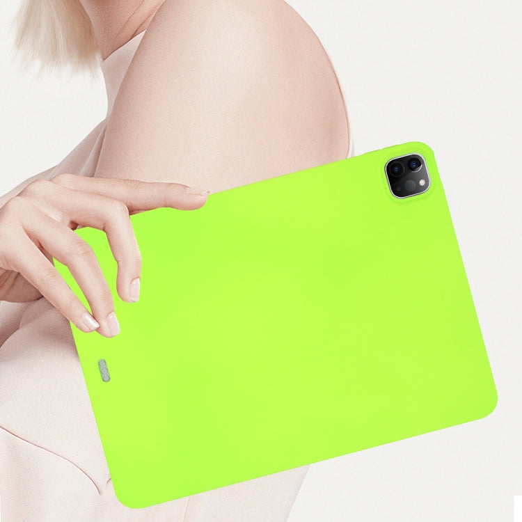 For iPad Pro 13 2024 Oil Spray Skin-friendly TPU Tablet Case(Fluorescent Green) - iPad Pro 13 2024 Cases by PMC TechLife | Online Shopping South Africa | PMC TechLife | Buy Now Pay Later Mobicred