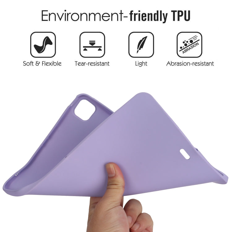 For iPad Pro 13 2024 Oil Spray Skin-friendly TPU Tablet Case(Purple) - iPad Pro 13 2024 Cases by PMC TechLife | Online Shopping South Africa | PMC TechLife | Buy Now Pay Later Mobicred