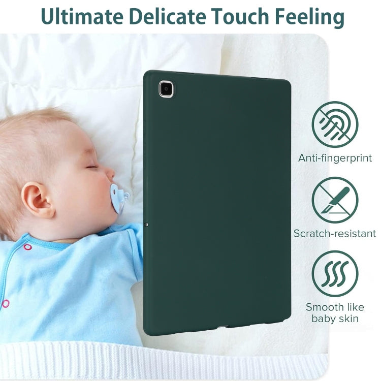 For Samsung Galaxy Tab S9 Oil Spray Skin-friendly TPU Tablet Case(Deep Green) - free shipping - PMC Jewellery - Order now!