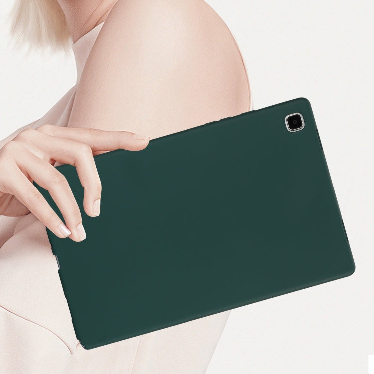 For Samsung Galaxy Tab S9 Oil Spray Skin-friendly TPU Tablet Case(Deep Green) - free shipping - PMC Jewellery - Order now!