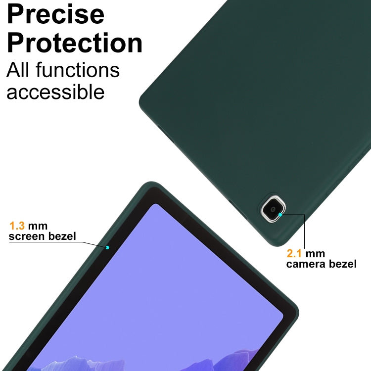 For Samsung Galaxy Tab S9 Oil Spray Skin-friendly TPU Tablet Case(Deep Green) - free shipping - PMC Jewellery - Order now!