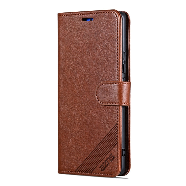 For Xiaomi Redmi K70 / K70 Pro AZNS Sheepskin Texture Flip Leather Phone Case(Brown) - Xiaomi Cases by AZNS | Online Shopping South Africa | PMC Jewellery | Buy Now Pay Later Mobicred
