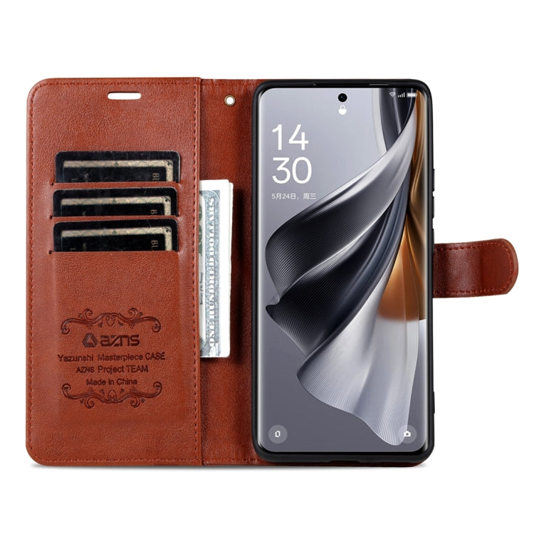 For Xiaomi Redmi K70 / K70 Pro AZNS Sheepskin Texture Flip Leather Phone Case(Brown) - Xiaomi Cases by AZNS | Online Shopping South Africa | PMC Jewellery | Buy Now Pay Later Mobicred