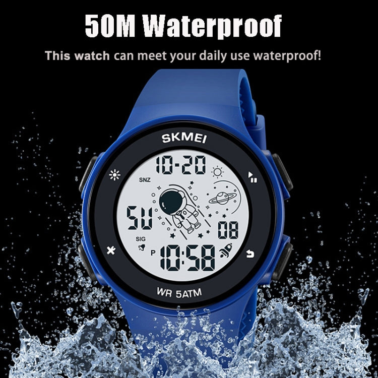 SKMEI 2068 Multifunctional Men 50M Waterproof Noctilucent Sports Digital Wrist Watch(Black White) - free shipping - PMC TechLife - Order now!