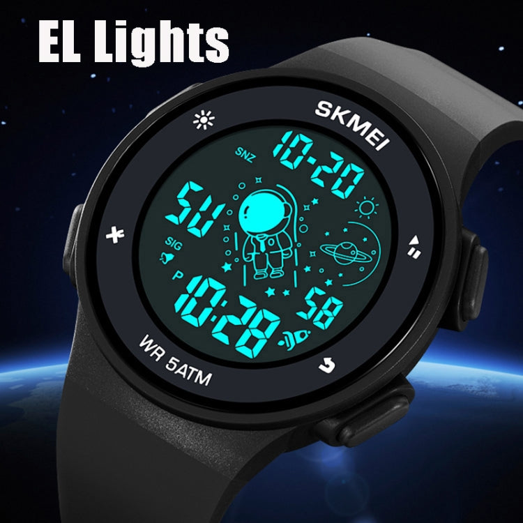 SKMEI 2068 Multifunctional Men 50M Waterproof Noctilucent Sports Digital Wrist Watch(Black White) - free shipping - PMC TechLife - Order now!