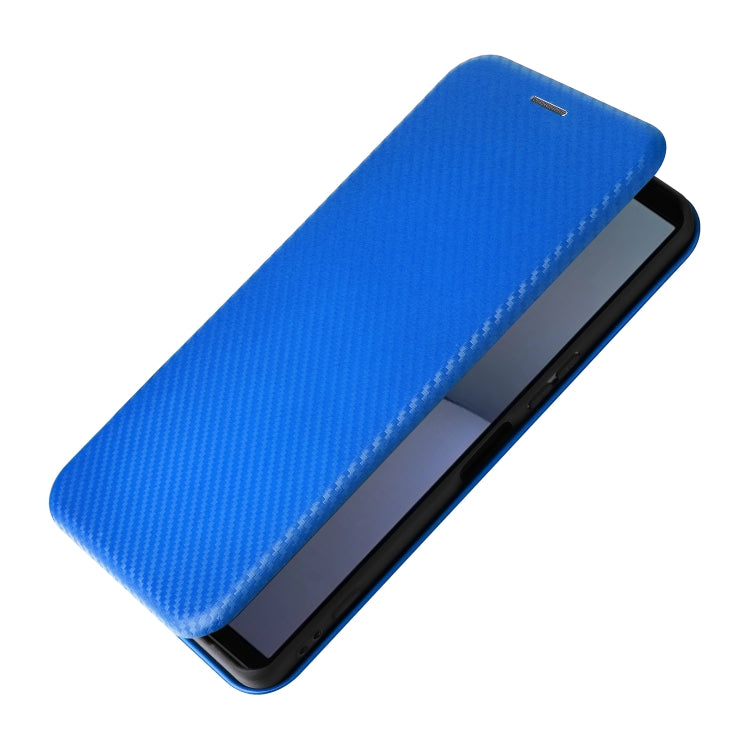 For Sony Xperia 1 VI 2024 Carbon Fiber Texture Flip Leather Phone Case(Blue) - free shipping - PMC Jewellery - Order now!