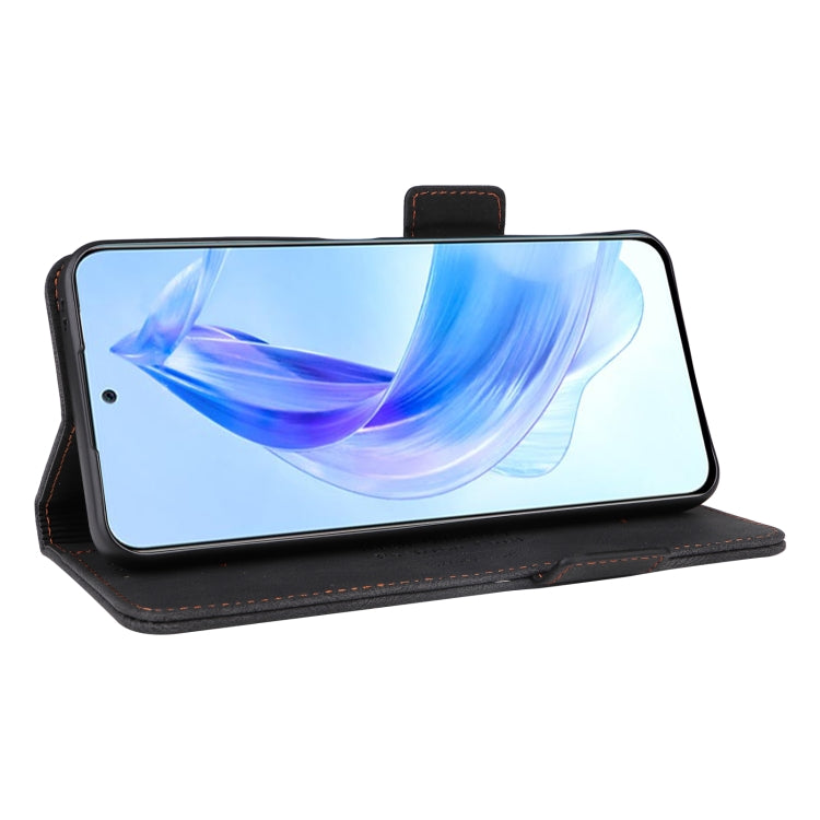 For Honor X50i / 90 Lite Magnetic Clasp Flip Leather Phone Case(Black) - Honor Cases by PMC TechLife | Online Shopping South Africa | PMC TechLife | Buy Now Pay Later Mobicred