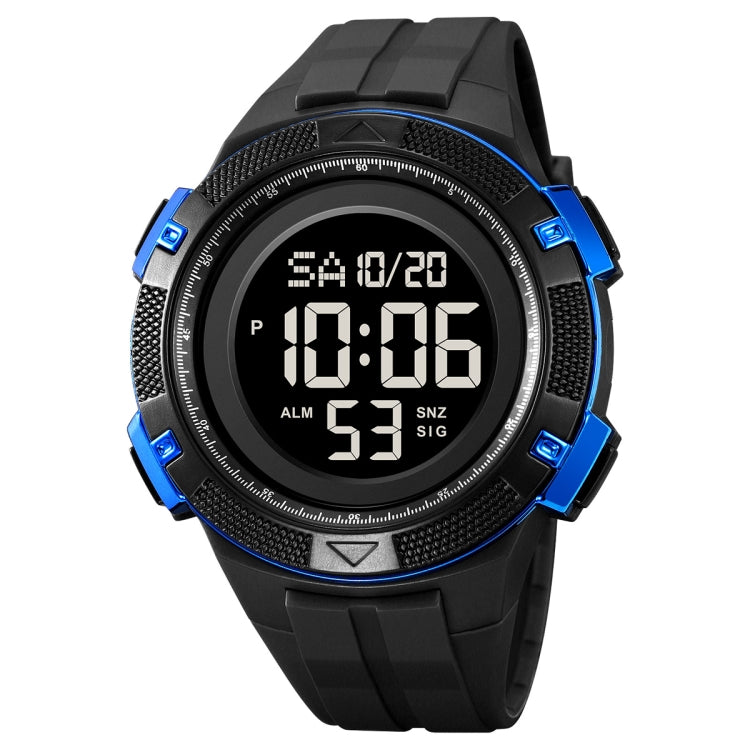 SKMEI 2078 Multifunctional Men 50M Waterproof Sports Fashion Digital Wrist Watch(Black Blue) - free shipping - PMC TechLife - Order now!