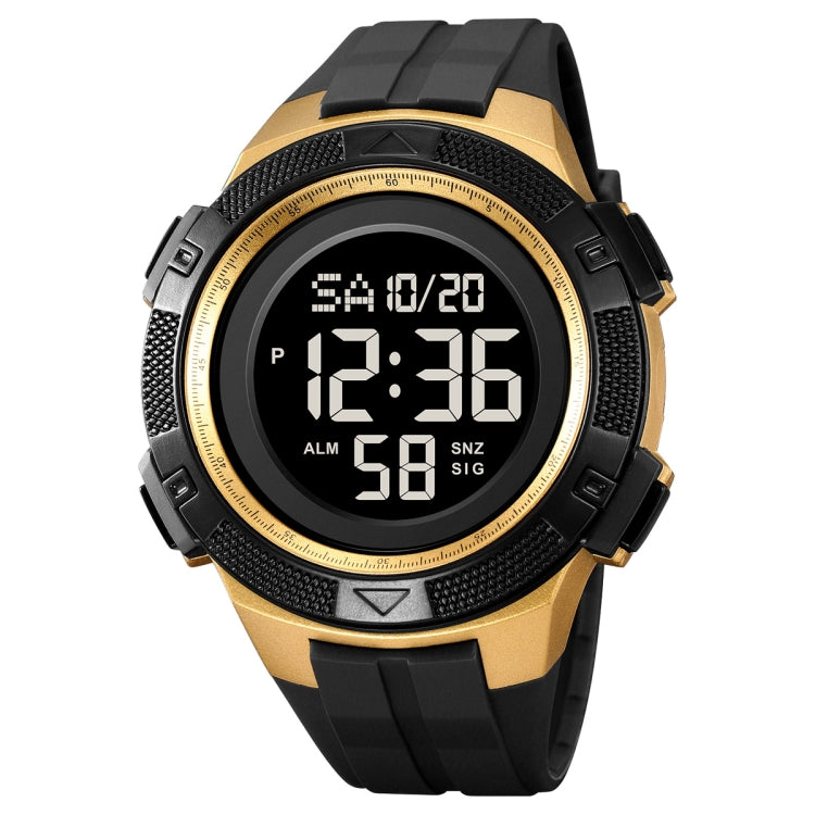 SKMEI 2078 Multifunctional Men 50M Water-resistant Sports Fashion Digital Wrist Watch(Black Gold) - free shipping - PMC TechLife - Order now!