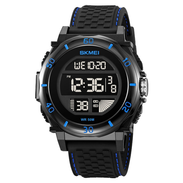 SKMEI 2099 Multifunctional Men Outdoor 50M Waterproof Luminous Digital Wrist Watch(Blue) - free shipping - PMC TechLife - Order now!
