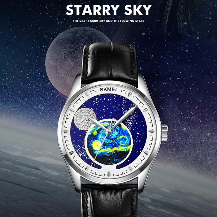 SKMEI 2115 Multifunctional Men Outdoor 30M Waterproof Moon Phase Quartz Watch(Gold) - free shipping - PMC TechLife - Order now!