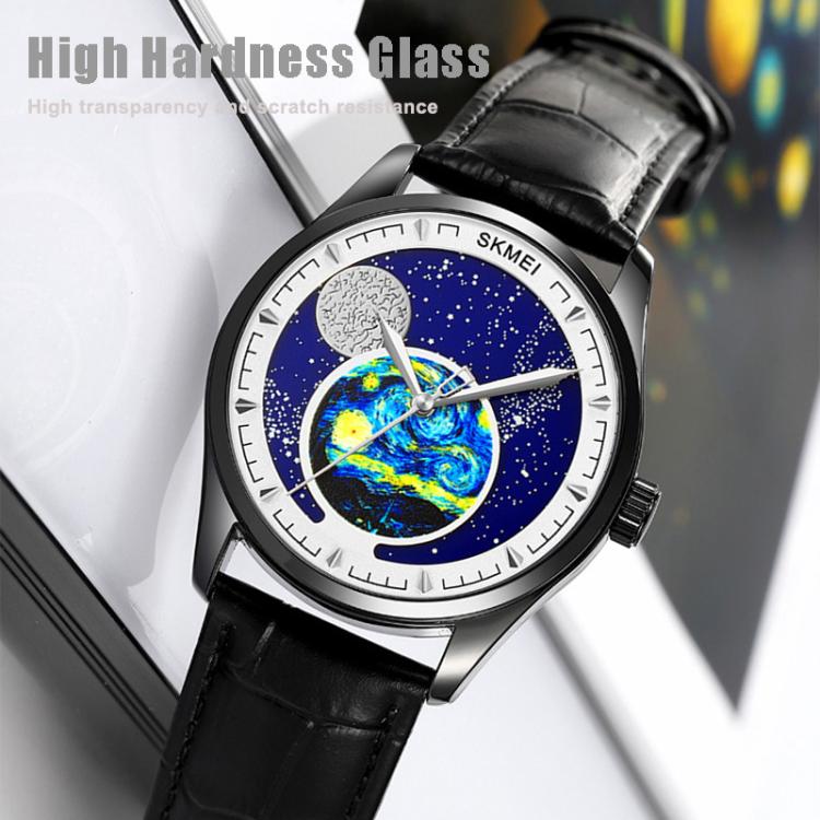 SKMEI 2115 Multifunctional Men Outdoor 30M Waterproof Moon Phase Quartz Watch(Gold) - free shipping - PMC TechLife - Order now!