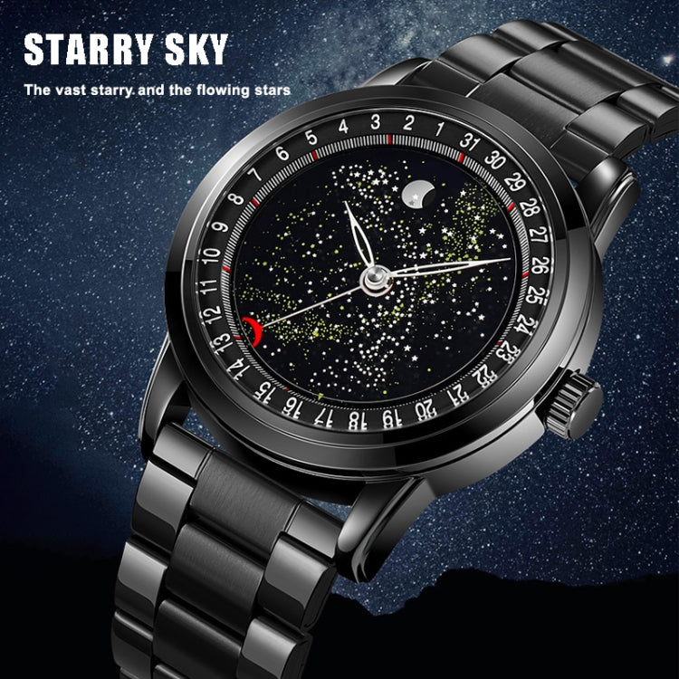 SKMEI 2116 Multifunctional Men 30M Waterproof Fashion Casual Quartz Watch(Black Steel) - free shipping - PMC TechLife - Order now!