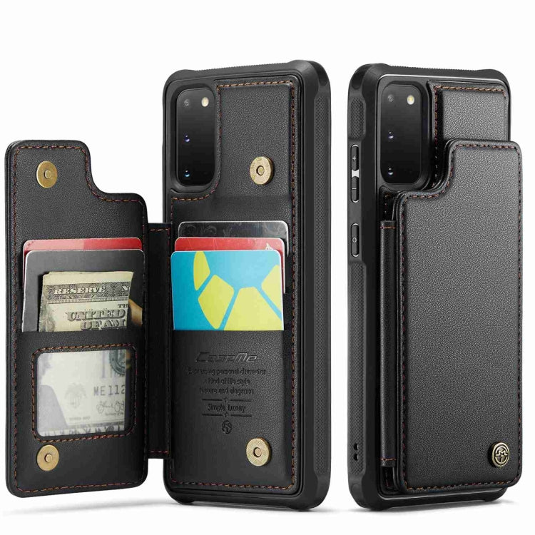 For Samsung Galaxy S20 FE CaseMe C22 Card Slots Holder RFID Anti-theft Phone Case(Black) - free shipping - PMC Jewellery - Order now!