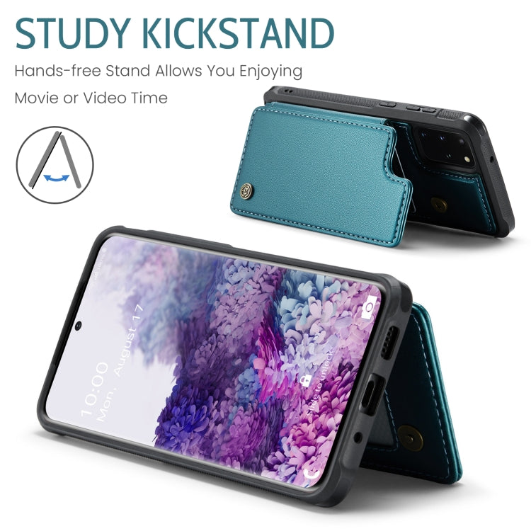 For Samsung Galaxy S20+ CaseMe C22 Card Slots Holder RFID Anti-theft Phone Case(Blue Green) - free shipping - PMC Jewellery - Order now!