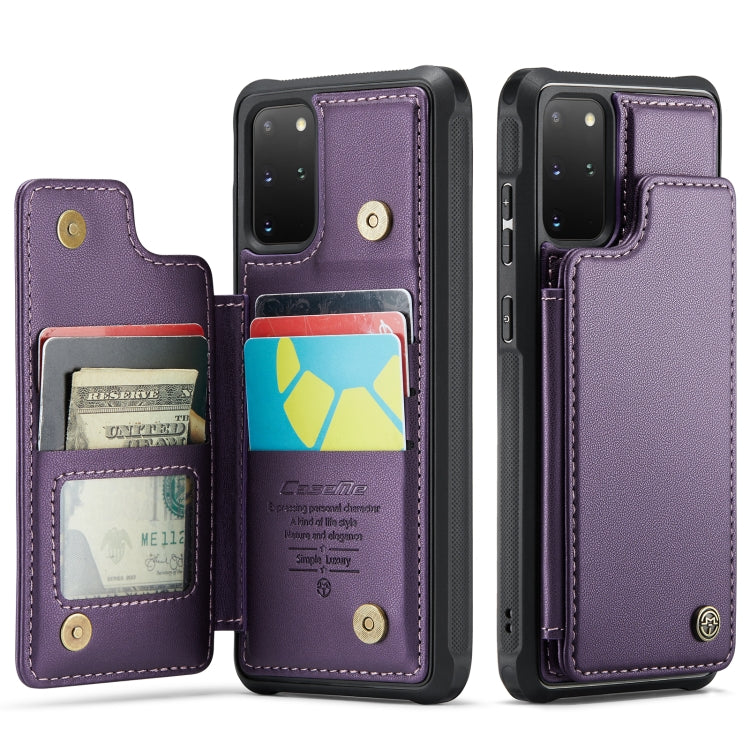 For Samsung Galaxy S20+ CaseMe C22 Card Slots Holder RFID Anti-theft Phone Case(Purple) - free shipping - PMC Jewellery - Order now!