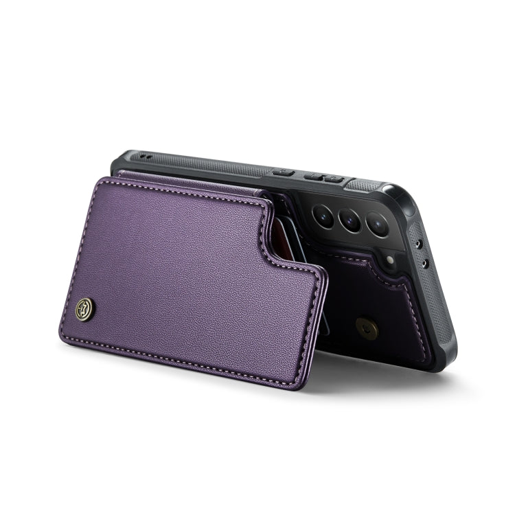 For Samsung Galaxy S21+ 5G CaseMe C22 Card Slots Holder RFID Anti-theft Phone Case(Purple) - free shipping - PMC Jewellery - Order now!