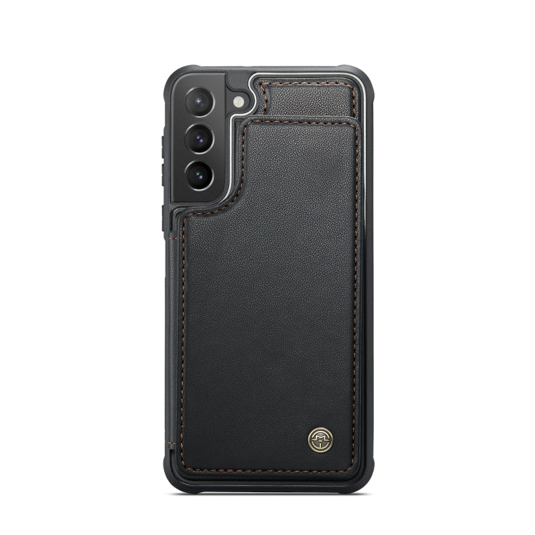 For Samsung Galaxy S21+ 5G CaseMe C22 Card Slots Holder RFID Anti-theft Phone Case(Black) - free shipping - PMC Jewellery - Order now!