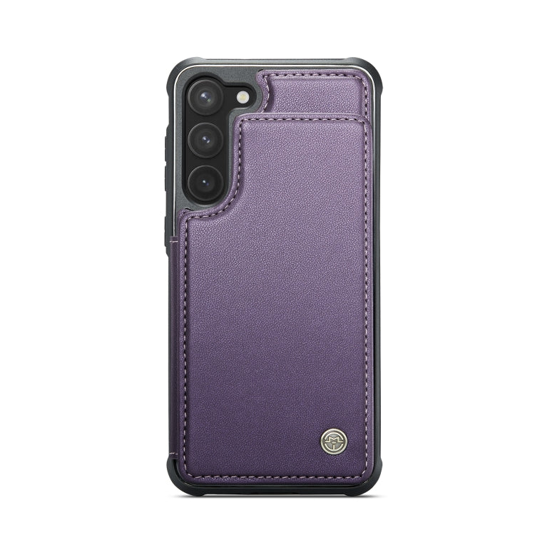 For Samsung Galaxy S23 5G CaseMe C22 Card Slots Holder RFID Anti-theft Phone Case(Purple) - free shipping - PMC Jewellery - Order now!