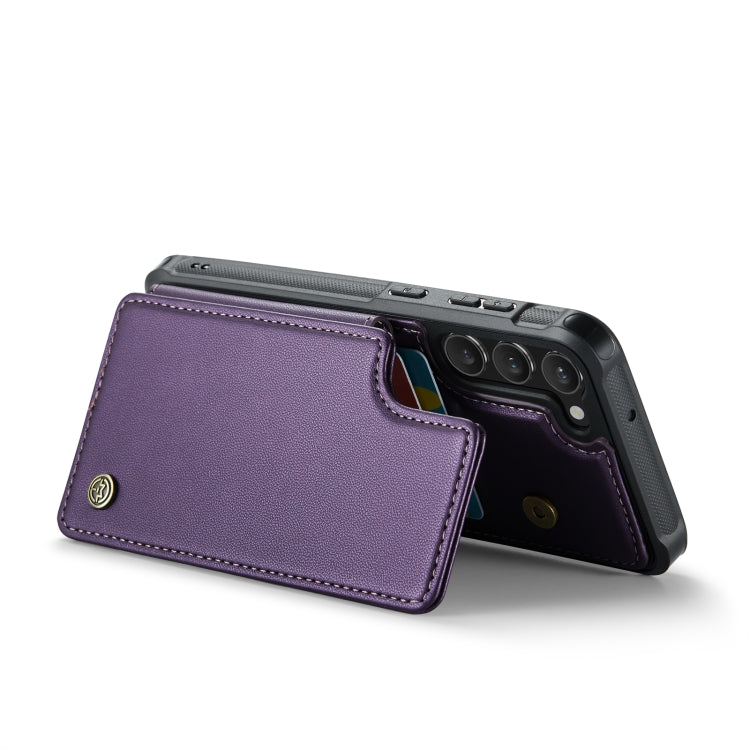 For Samsung Galaxy S23 5G CaseMe C22 Card Slots Holder RFID Anti-theft Phone Case(Purple) - free shipping - PMC Jewellery - Order now!