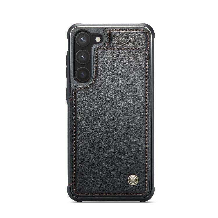 For Samsung Galaxy S23 5G CaseMe C22 Card Slots Holder RFID Anti-theft Phone Case(Black) - free shipping - PMC Jewellery - Order now!