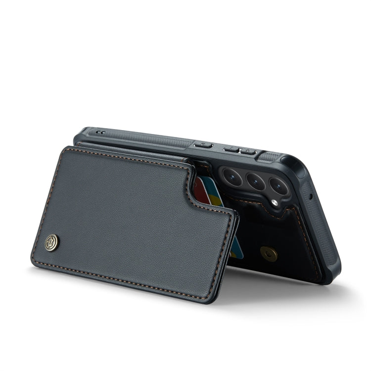 For Samsung Galaxy S23 FE 5G CaseMe C22 Card Slots Holder RFID Anti-theft Phone Case(Black) - free shipping - PMC Jewellery - Order now!