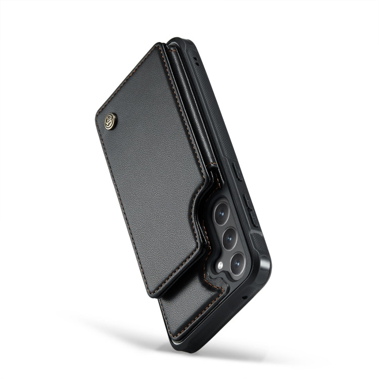 For Samsung Galaxy S23 FE 5G CaseMe C22 Card Slots Holder RFID Anti-theft Phone Case(Black) - free shipping - PMC Jewellery - Order now!