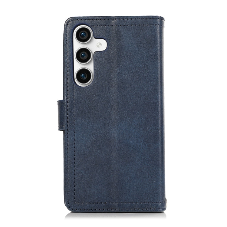 For Samsung Galaxy S24 5G Wristband Card Slot Leather Phone Case(Blue) - free shipping - PMC Jewellery - Order now!