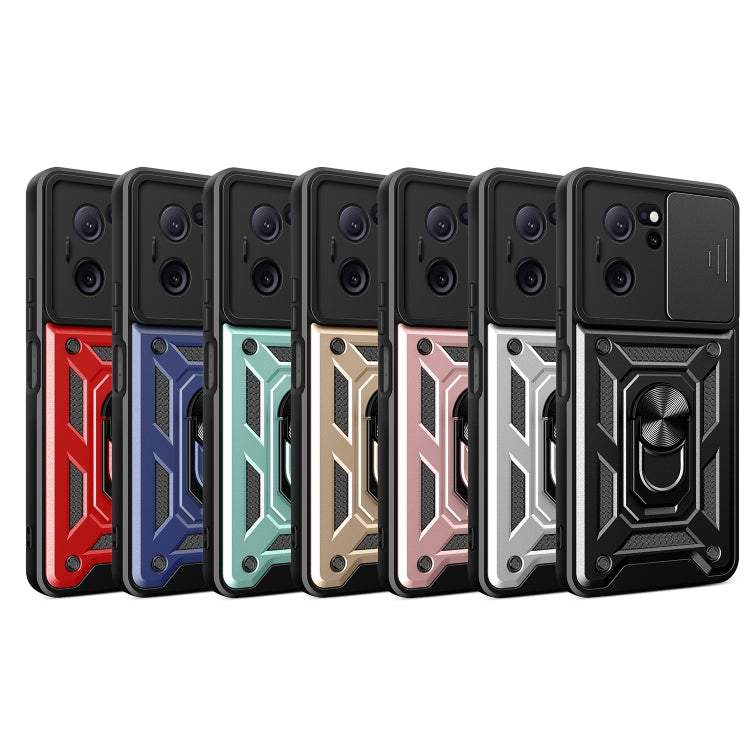 For Xiaomi Redmi K60 Ultra 5G Sliding Camera Cover Design TPU Hybrid PC Phone Case(Mint Green) - free shipping - PMC TechLife - Order now!
