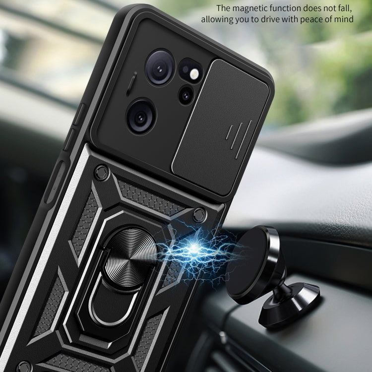 For Xiaomi Redmi K60 Ultra 5G Sliding Camera Cover Design TPU Hybrid PC Phone Case(Blue) - Redmi K60 Ultra Cases by PMC TechLife | Online Shopping South Africa | PMC TechLife | Buy Now Pay Later Mobicred
