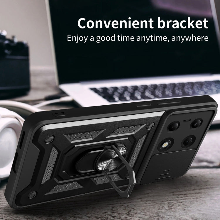 For Xiaomi Redmi Note 13 Pro 4G Global Sliding Camera Cover Design TPU Hybrid PC Phone Case(Mint Green) - free shipping - PMC TechLife - Order now!