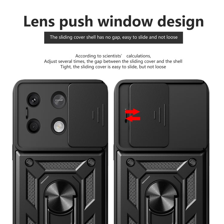 For Xiaomi Redmi Note 13 5G Sliding Camera Cover Design TPU Hybrid PC Phone Case(Mint Green) - Note 13 Cases by PMC TechLife | Online Shopping South Africa | PMC TechLife | Buy Now Pay Later Mobicred