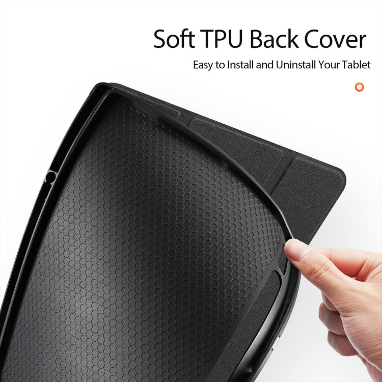 For Samsung Galaxy Tab S10 Ultra DUX DUCIS Domo Series Magnetic Flip Leather Tablet Case(Black) - free shipping - PMC Jewellery - Order now!