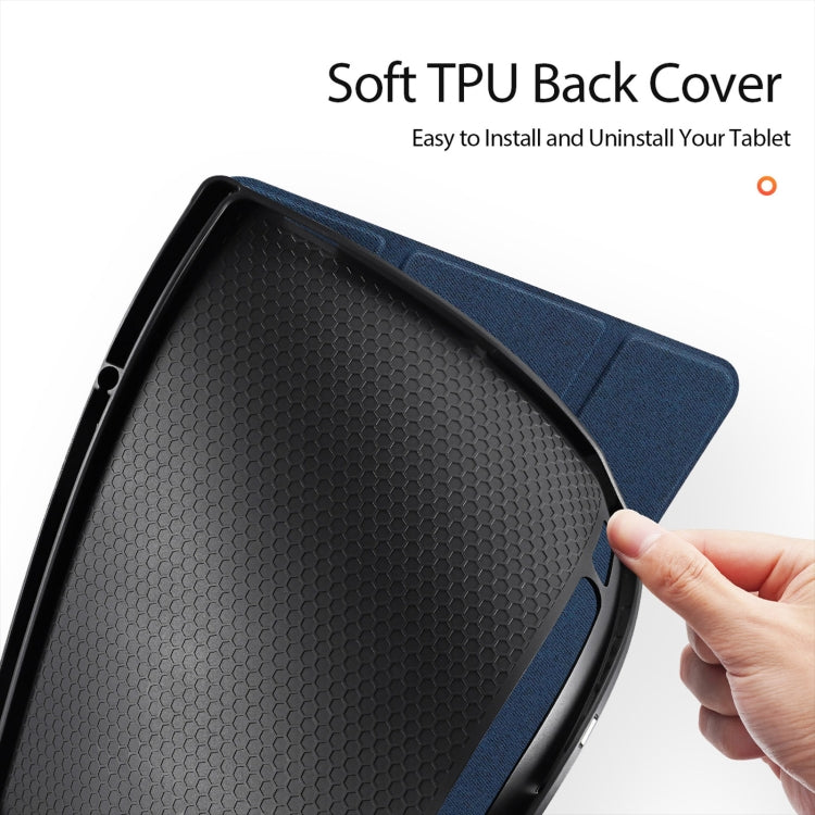 For Samsung Galaxy Tab S10 Ultra DUX DUCIS Domo Series Magnetic Flip Leather Tablet Case(Blue) - free shipping - PMC Jewellery - Order now!