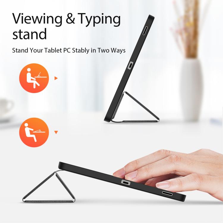 For Samsung Galaxy Tab S10 FE+ DUX DUCIS Domo Series Magnetic Flip Leather Tablet Case(Black) - free shipping - PMc TechLife - Order now!