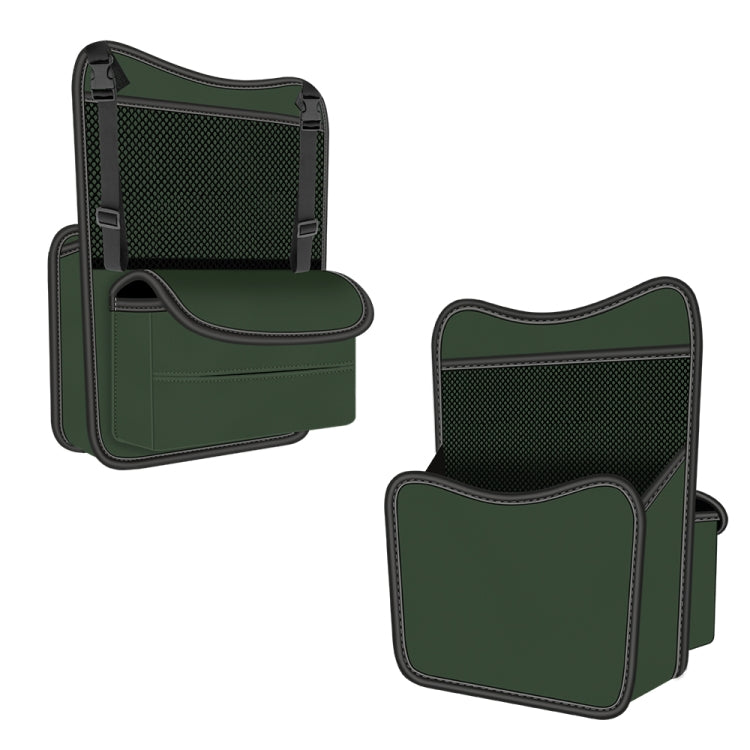3054 Napa Texture Leather Car Center Console Storage Bag(Olive Green) - Stowing Tidying by PMC TechLife | Online Shopping South Africa | PMC TechLife | Buy Now Pay Later Mobicred